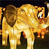 2021 Uusi kiinalainen ulkotarhan sisustus Safari Park Animal Lantern